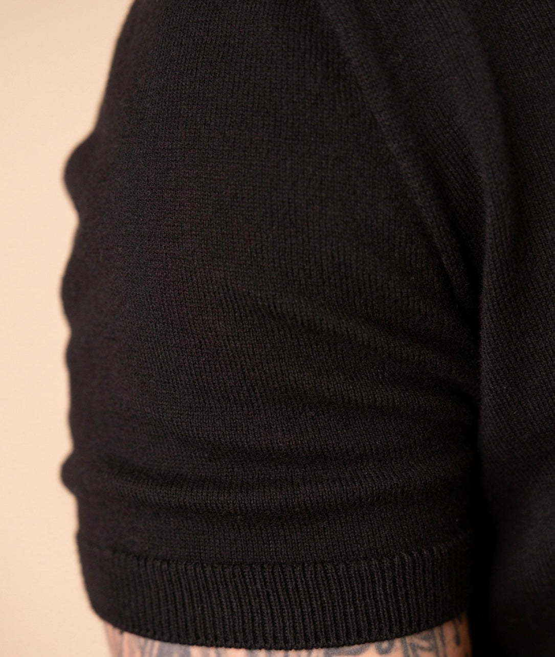 Fitted crew neck knit tee with tubular trims – The Monaco Tee by Iris & Loom